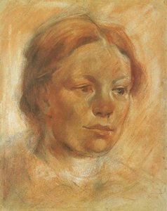 Cabeza de niña de Franz Marc
